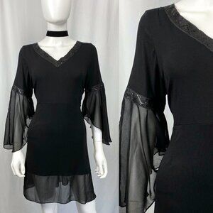 Vintage A la Tzarina Y2K witchy romantic mini dress soft and stretchy large